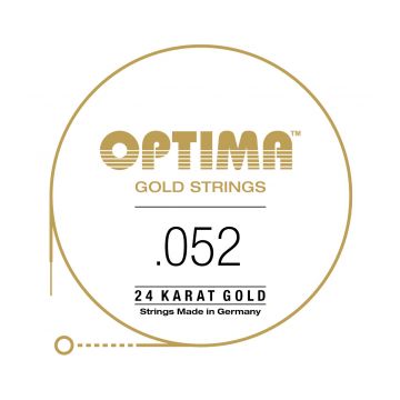 Preview of Optima GE052 24K Gold Plated .052, Wound Single String