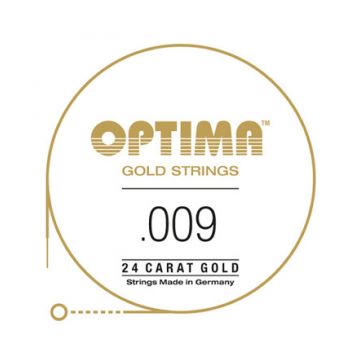 Preview of Optima GPS009 24K Gold Plated .009, Single String