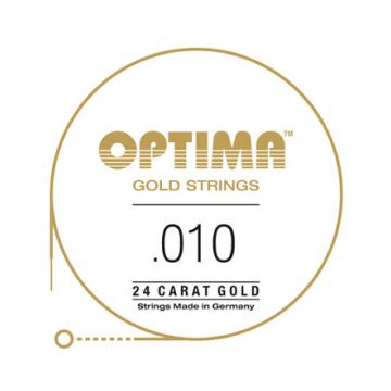 Preview of Optima GPS010 24K Gold Plated .010, Single String