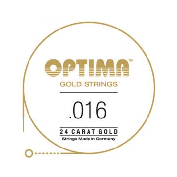 Preview of Optima GPS016 24K Gold Plated .016, Single String