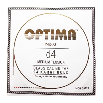 Preview of Optima No.6 GMT4 Single gold wound 4th medium tension.