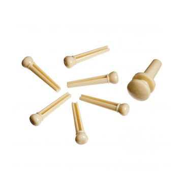 Preview of Planet Waves PWPS11 Injected Molded Bridge Pins with End Pin Set, Ivory