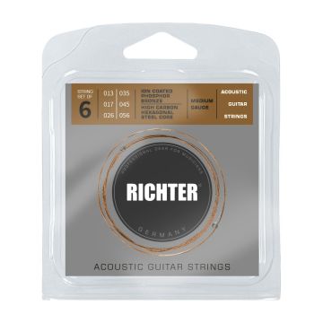 Preview van RICHTER 1842 Acoustic Guitar Strings 6 String, Medium Gauge, 013 - 056