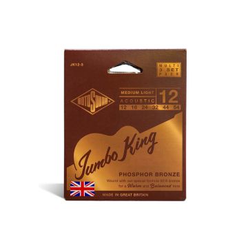 Preview of Rotosound JK12-3 Jumbo King 12 Phosphor bronze 3-pack