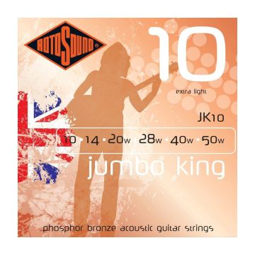 Preview van Rotosound Jumbo King 10 Phosphor bronze