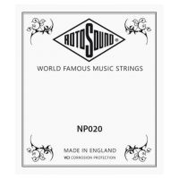 Thumbnail of Rotosound NP020 .020 string for electric/acoustic guitar, stainless steel