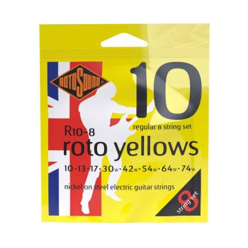 Preview of Rotosound R10-8 Roto 'Yellows' 8 STRING Regular 10-74