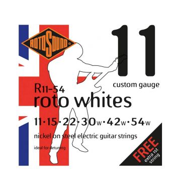 Preview of Rotosound R11-54 Roto &#039;Whites&#039; custom gauge