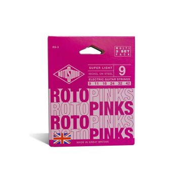 Preview of Rotosound R9-3 Roto 'Pinks' Super light nickel 3-pack