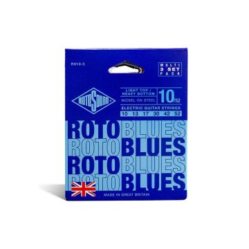 Preview of Rotosound RH10-3 Roto 'Blues' Light Top/Heavy Bottom Nickel 3-pack