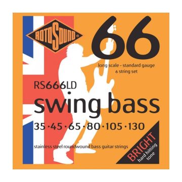 Preview van Rotosound RS 666LD Swingbass 6 String Roundwound Swingbass