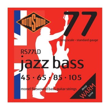 Preview van Rotosound RS 77LD Jazz Bass Flatwound monel