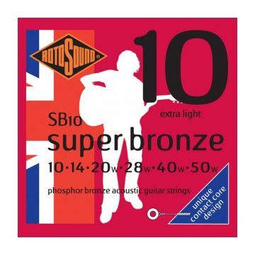 Preview of Rotosound SB10 Super Bronze CG phosphor bronze