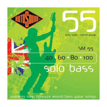 Preview van Rotosound SM55 Solo Bass Pressurewound stainless steel