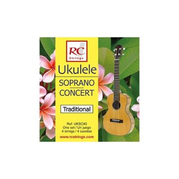 Preview of Royal Classics UKSC40 Ukelele Traditional strings ( for concert and Soprano)