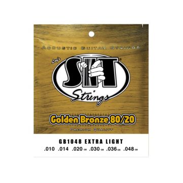 Preview van SIT Strings GB1048 Extra light Golden Bronze 80/20 Acoustic
