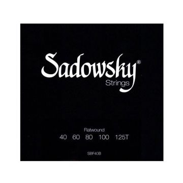 Preview of Sadowsky SBF40B Black Label Flatwound Bass Strings 040/125