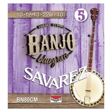 Preview of Savarez BN80CM 5-string banjo, bluegrass, custom medium,