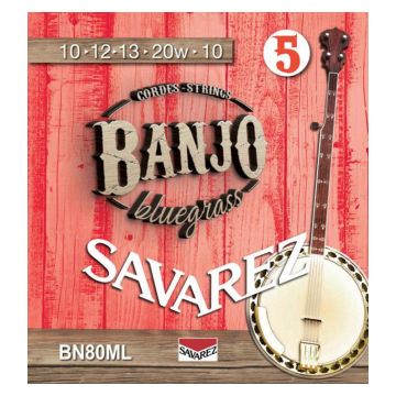Preview of Savarez BN80ML 5-string banjo, bluegrass, medium Light