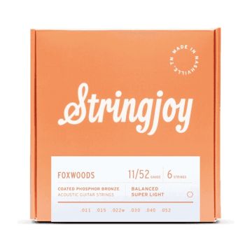 Preview van Stringjoy FW1152 Foxwoods - Coated Phosphor Bronze 11-52 Super Light
