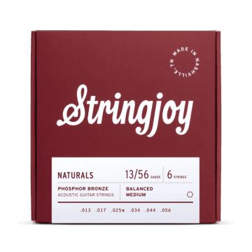 Preview of Stringjoy NB1356 Naturals - Phosphor Bronze 13-56 Medium