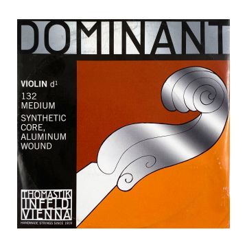 Preview van Thomastik 132 Violine D-3 4/4 Medium Medium, perlon, aluminum