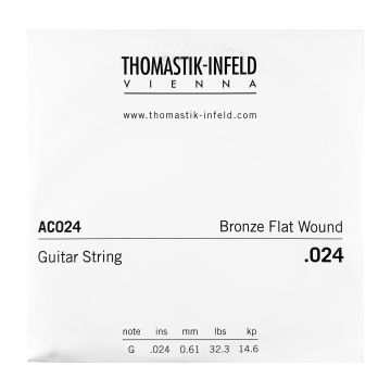 Preview van Thomastik AC024 Single .024 Bronze Flat Wound