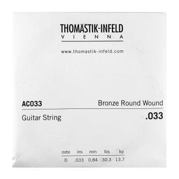 Preview of Thomastik AC033 Single .033 Bronze  Wound