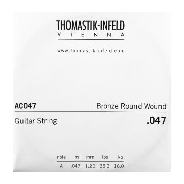 Preview van Thomastik AC047 Single .047 Bronze Flat Wound