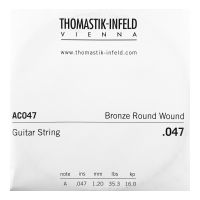 Thumbnail van Thomastik AC047 Single .047 Bronze Flat Wound