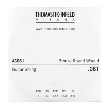 Preview of Thomastik AC061 Single .061 Bronze Flat Wound