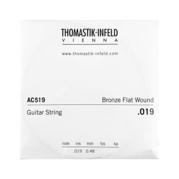 Preview of Thomastik AC519 Single .019 Bronze Flat Wound (High E from 210set )
