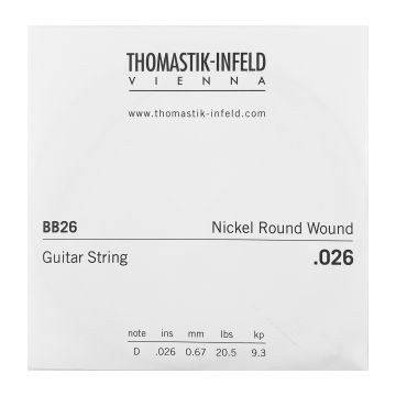 Preview of Thomastik BB26 Single .026 Nickel Round Wound