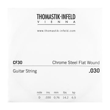 Preview of Thomastik CF30 Single .030 Chrome Steel Flat Wound
