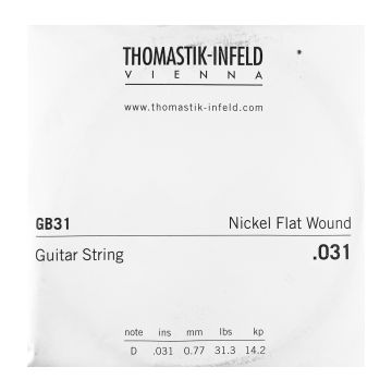 Preview of Thomastik GB31 Single .031 Nickel Flat Wound