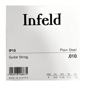 Preview of Thomastik IP10 Single Infeld super alloy .010 Plain Steel