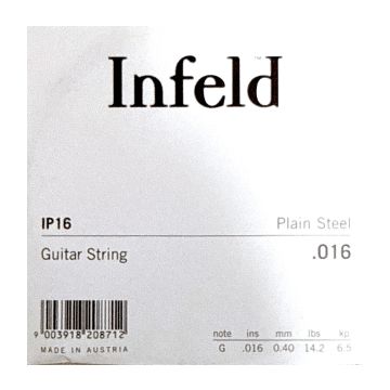 Preview of Thomastik IP16 Single Infeld super alloy .016 Plain Steel