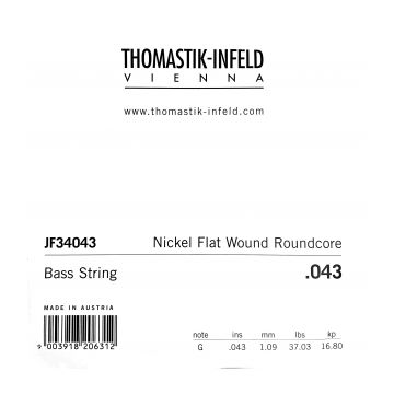 Preview van Thomastik JF32043 single .043 Jazz Flat Short Scale