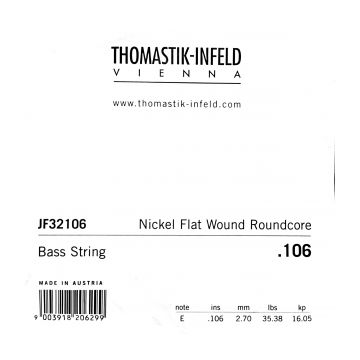 Preview van Thomastik JF32106 single .106 Jazz Flat Short Scale