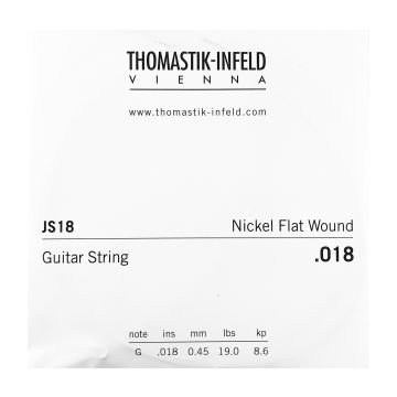 Preview of Thomastik JS18 Single .018 Nickel Flat Wound