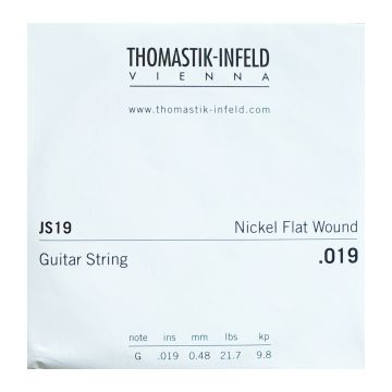 Preview of Thomastik JS19 Single .019 Nickel Flat Wound