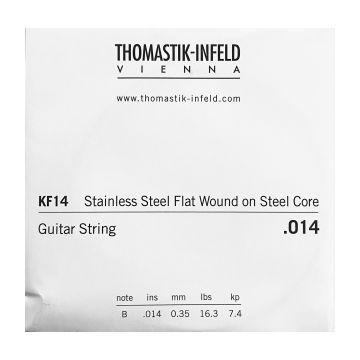 Preview of Thomastik KF14 Single .014 Stainless Steel Flat Wound on Steel Core