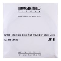 Thumbnail van Thomastik KF18 Single .018 Stainless Steel Flat Wound on Steel Core