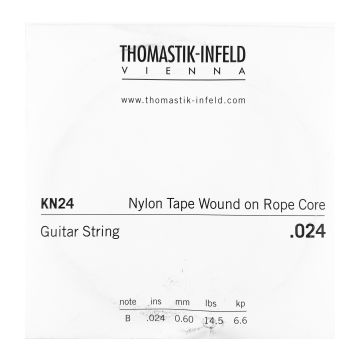 Preview of Thomastik KN24 Single .024 Nylon Tape Wound on Rope Core