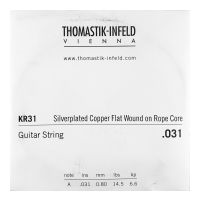 Thumbnail van Thomastik KR31 Single .031 Silverplated Copper Flat Wound on Rope Core