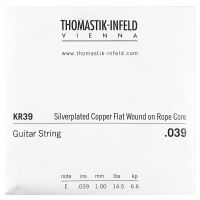 Thumbnail of Thomastik KR39 Single .039 Silverplated Copper Flat Wound on Rope Core