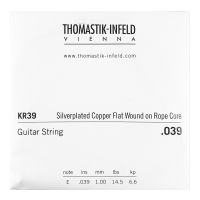 Thumbnail van Thomastik KR39 Single .039 Silverplated Copper Flat Wound on Rope Core
