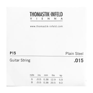 Preview of Thomastik P15 Single .015 Plain Steel