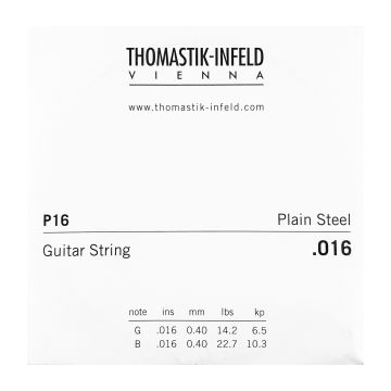 Preview van Thomastik P16 Single .016 Plain Steel