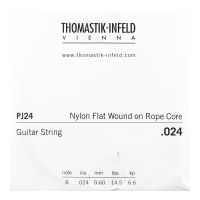 Thumbnail of Thomastik PJ24 Single .024 Nylon Flat Wound on Rope Core
